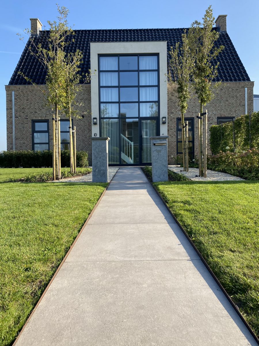 Vooraanzicht woning familie Bloemert Voorzijde woning familie Bloemert