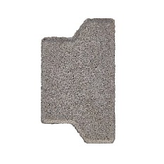 H-verbandsteen half 8 cm grijs