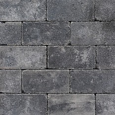Antieke trommel betonstraatsteen 6 cm antraciet