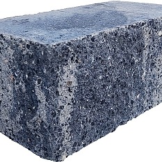 Splitrock hoekstuk 29x13x11 cm grijs/zwart