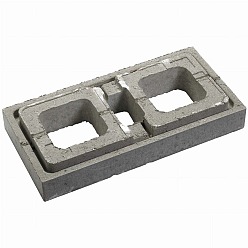 Globe muurelement L 60x30x9cm grijs