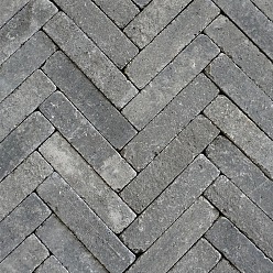 Retrostones Plus 5x20x6cm grijs/zwart