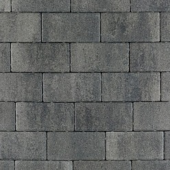 Patio Brick 8 cm Nero/Grey Mini Facet Komo