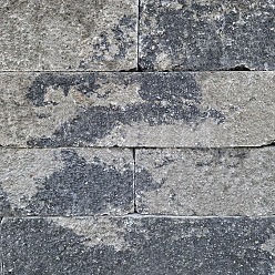 Splitrock XL trommel 15x15x60 cm 2,0 grijs-zwart