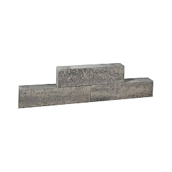 Forto Walling 60x10x10cm grijs/zwart