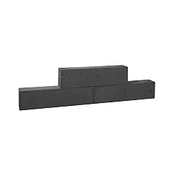 Forto Walling 60x10x10cm zwart
