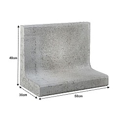 L-Element Grijs 50x30x40cm