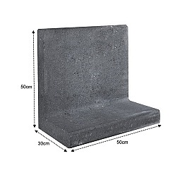 L-Element Zwart 50x30x50cm