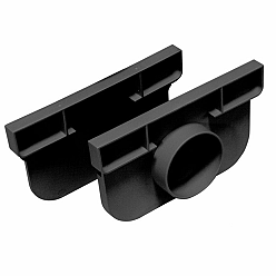 Top Drain set met 2 eindkappen, waarvan 1 met zijuitlaat mogelijkheid ø 50mm
