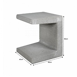 U-Element Grijs 40x40x50cm
