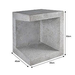 U-Element Hoek Grijs 40x40x50cm