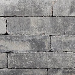 Linea trommel 15x15x60 cm Grijs/Zwart