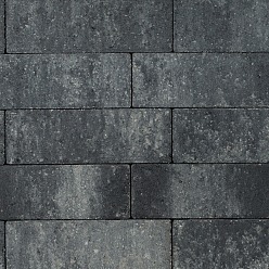 Longstone Opritsteen 7 cm Grijs/Zwart