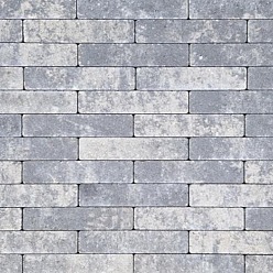 Waalformaat XL 25x5x7 cm Grijs/zwart