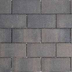 Patio Brick 8 cm dark sepia mini facet komo