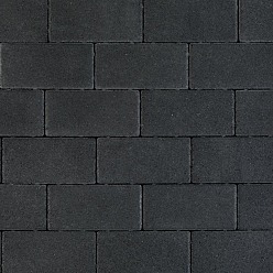 Patio Brick 6 cm black TOP mini facet komo