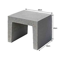 U-Element 40x40x50 cm Grijs