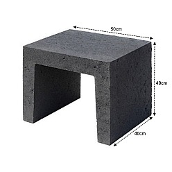U-Element 40x40x50 cm Antraciet