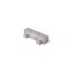 Oudhollands Betonklinker met Nokken 40x10x10 Grijs