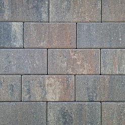 Patio Brick 6 cm Tricolore mini facet komo