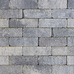 Stonique trommel dikformaat 6 cm grijs/zwart