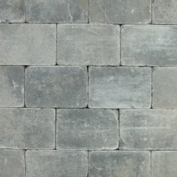 Metro Trommelsteen 20x30x6cm Grijs-Zwart