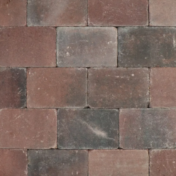 Metro Trommelsteen 20x30x6cm Rood genuanceerd