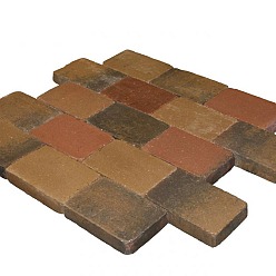 Metro Trommelsteen 15x20x6cm Brons-genuanceerd