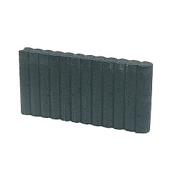 Mini Rondobandpalissade 6x25x50cm Zwart
