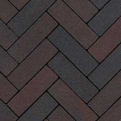 Sierbetonklinkers Lyon Dikformaat 21x7x8cm Mangaan Genuanceerd