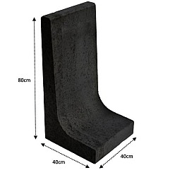 L-Element Antraciet 80x40x40cm