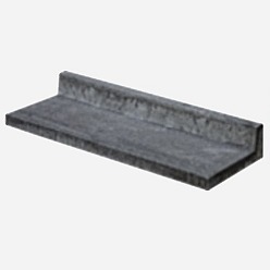 Traptrede Oud Hollands L-model Antraciet 100x40x15cm