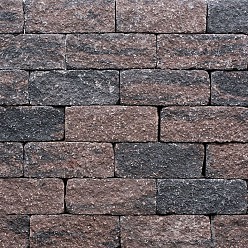 Wallblock Tumbled 12x12x30cm Brons