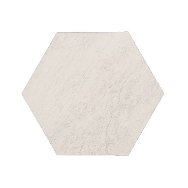 Staptegel Hexagons Ø60x52x2cm Quarzite Bianca