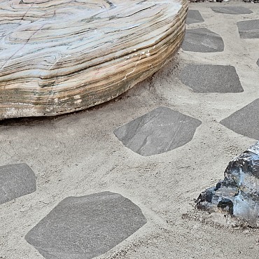 Staptegel Flex Stones Ø42x36x2cm Dark Grey