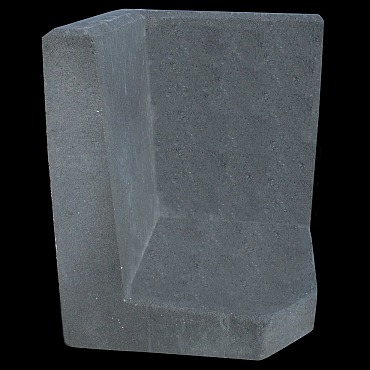 L-Hoekelement Antraciet 50x40x40cm