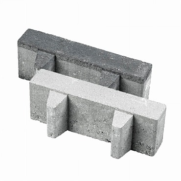 Aqua Brick 40 open 10x30x8cm Grijs
