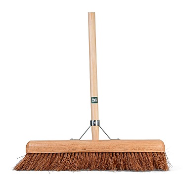 WS Kokosbezem 50 cm met verankerde steel