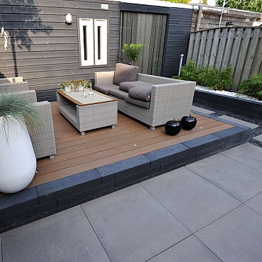Linia Excellence Palissade 10x15x60cm Antraciet Strak