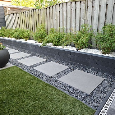 Linia Excellence Palissade 10x15x60cm Antraciet Strak
