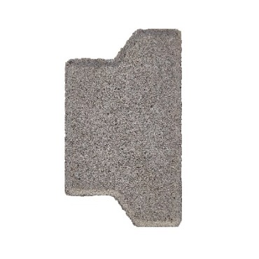 H-verbandsteen Half 8 cm Grijs