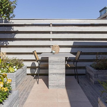 Eco Bricks Maeslant 21x7x8cm Bruin/Zwart