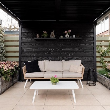 Forto Walling 60x10x10cm Grijs-Zwart