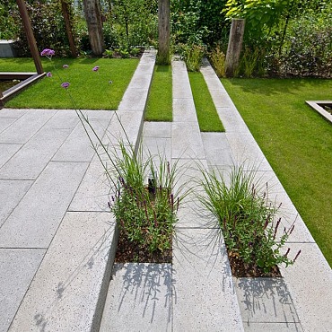 Oud Hollandse Traptrede massief Grijs 100x40x20cm