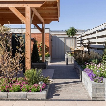 Eco Bricks Maeslant 21x7x8cm Bruin/Zwart