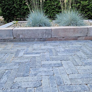 Stonique Trommel waalformaat 7 cm grijs/zwart