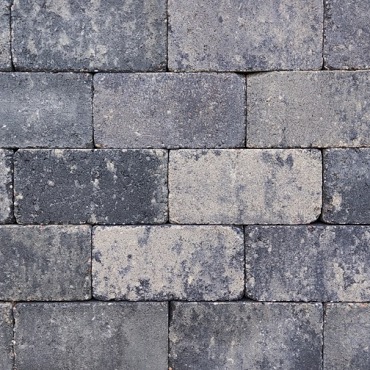Stonique Trommel Betonstraatsteen 6 cm Grijs-Zwart