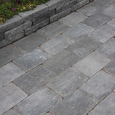 Abbeystones 20x30x6cm Grijs/Zwart met deklaag