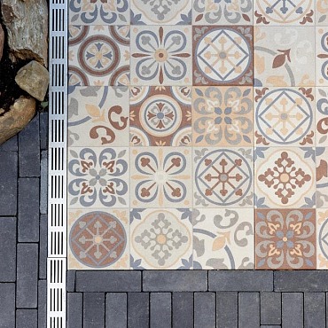 Designo 60x60x3cm Mosaic Terra (EOL 29-09-2025 ivm niet meer leverbaar)