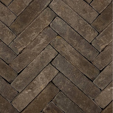 Hollandse Streken Waalformaat 5x20x6cm fries zwart/bruin